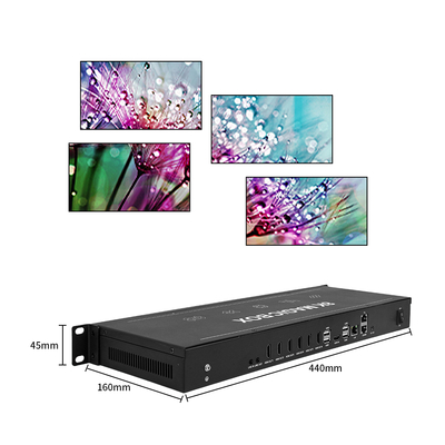 Processore di splicing multi-screen con sovrapposizione di materiale supportato incluso può eseguire molte modalità e dimensioni