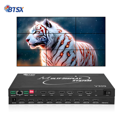 Processore per videowall professionale Bitvisus 8K - 9 uscite, uscita video ad alta definizione sincronizzata BIT-MSE-8K-309HD