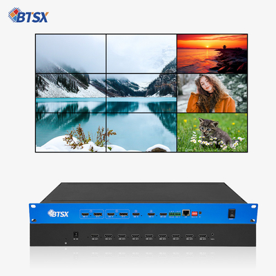 4 ingressi e 9 uscite Sistema di controllo video per pareti di espansione multi-schermo con configurazioni flessibili