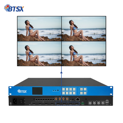 4 in 4 out KVM Seamless Switch Video Wall Controller 4K60 Video Wall Processor