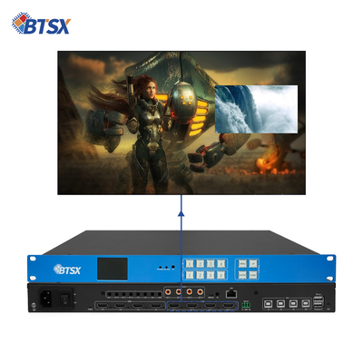 Commutatore video UHD senza soluzione di continuità 4k Hdmi Matrix 4x4 Video Wall Controller 3x1 2x1 2x2 Support 4 Screen Division