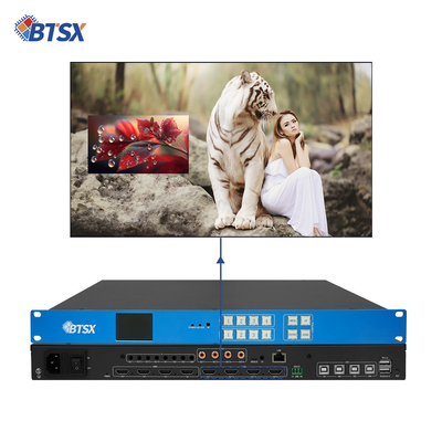 Commutatore video UHD senza soluzione di continuità 4k Hdmi Matrix 4x4 Video Wall Controller 3x1 2x1 2x2 Support 4 Screen Division