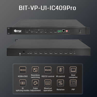 2x2 3x3 2x3 video wall lcd led 9 canali splitter 4k video wall controller