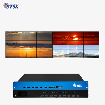 OEM / ODM 4K Video Processor HDMI Matrix Switcher Multiviewer con telecomando IR