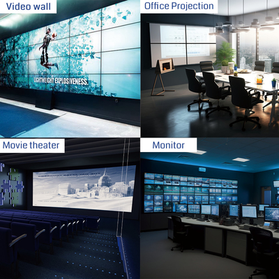 Espansore multi-schermo con pixel mapping 4K60 1 in 4 out 3X1 2X2 1X4 con interfaccia HDMI e funzione di giunzione pixel-to-pixel