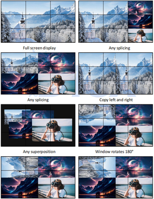 Controllo remoto X1 Controller video murale incluso Progettato con HDMI 2.0x4 Input Interface e 9 HDMI 1.3 Output