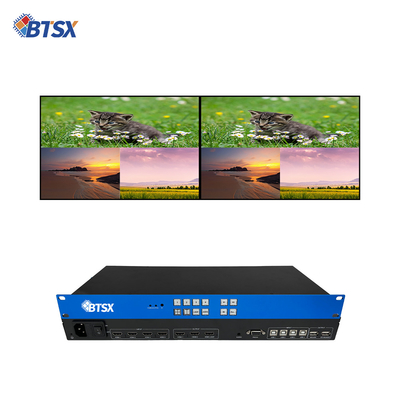 Soluzione KVM finale BIT-MV-U1-MD403 4K60 Resolution Multi-Viewer Processor con 3x HDMI 2.0 Output Port e 1 Loop-out