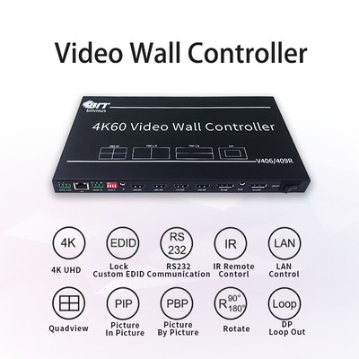 Bitvisus 3X3 2X3 4K Video Switcher PIP POP HDMI TV Sala riunioni Sala conferenze Video Wall Processor Controller BIT-VWC-409R