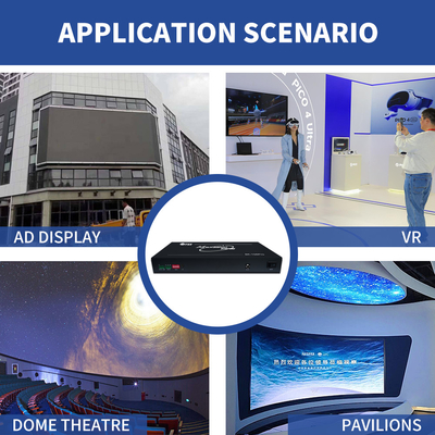 Processore multi-schermo 8K per proiezione 4K 8K Multi-screen Expander con 1920x1080P120 Processore video multi-canale 8K per centri di comando