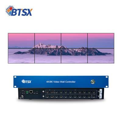 Dimensioni fisiche 483×200×60mm Video Wall Controller con 1 audio stereo da 3,5 mm e 3.5mm audio split
