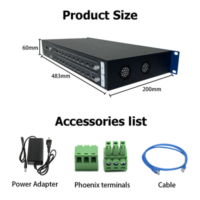 Bitvisus 4K60 8 in 9 Out Video Wall Controller RS232 HDMI/DP Control Web Control 2x2 Controller matrice murale video