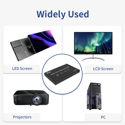 Bitvisus 1U RACK PIP Switching Seamless HDMI Switcher Matrix 3x3 3x4 3x5 3x6 4K60 LCD LED TV Video Wall Controller Processore
