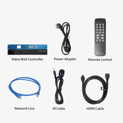 Bitvisus 1U RACK PIP Switcher HDMI Matrix con commutazione senza interruzioni 4K60 4*4 Controller Video Wall per TV LCD LED Processore BIT-VP-U1-MD416