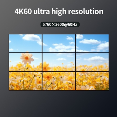 4K 2 in 9 Out 1x9 2x4 3x3 Pixel Multi-Screen Viewer per visualizzazione professionale