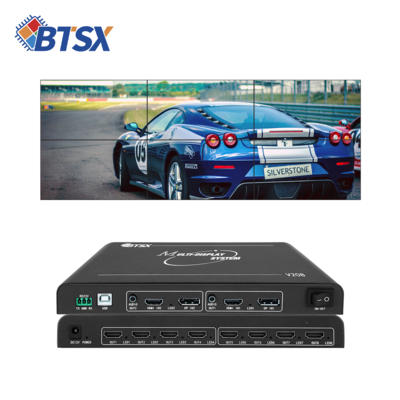 schermi verticali ad alta definizione video wall controller con risoluzione UHD e tutte le modalità di splicing fino a 8 schermi