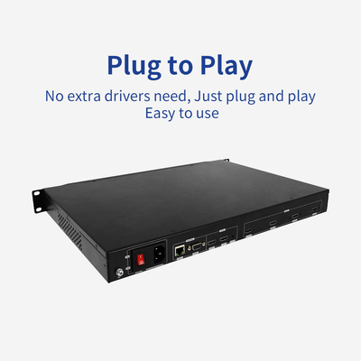 Controller Video Wall 4K Interno Multi-Proiezione RS232 HDMI Nero LCD 1080p UHD 3D Immersivo Output 1 Input BIT-EPF-104 per Display