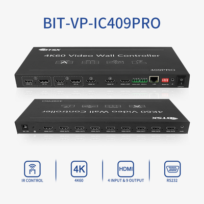 Controller Video Wall LCD LED Bitvisus RACK PIP Processore Switching Senza Interruzioni HDMI Switcher Matrix 3x3 3x4 3x5 3x6