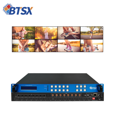 Controller Video Wall a 8 porte di ingresso dotato di matrice HDMI e 8 porte di uscita