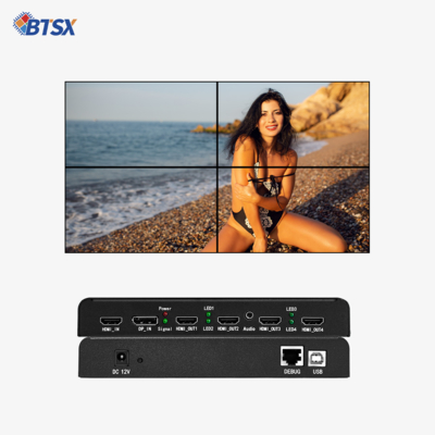 Controller per video wall multi-formato per layout 1x2, 1x3, 2x1, 4x1 e personalizzati