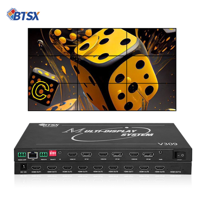 Processore per videowall professionale Bitvisus 8K - 9 uscite, uscita video ad alta definizione sincronizzata BIT-MSE-8K-309HD