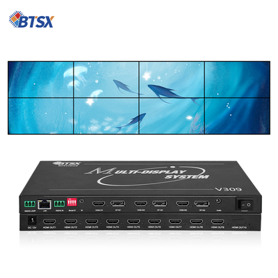 Processore per videowall professionale Bitvisus 8K - 9 uscite, uscita video ad alta definizione sincronizzata BIT-MSE-8K-309HD
