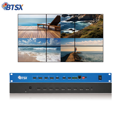 4K60 4 in 9 Out Video Wall Controller Processore Switch senza soluzione di continuità PIP Roaming