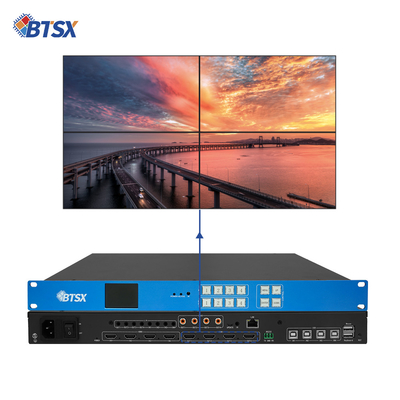 Bitvisus 4x4 2x2 1x4 4K60 Splice Overlay HDMI PIP Switcher video Matrix Controller per parete video