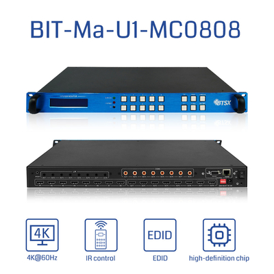 Bitvisus 4K HDMI Matrix Switcher 8x8 8 ingressi 8 uscite con metallo