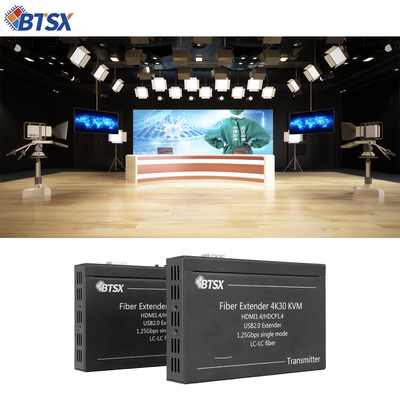 Zero ritardo estensore di fibra HDMI non compresso 4K KVM su trasmettitore a fibra