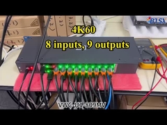 Bitvisus 4K60 8 in 9 Out Video Wall Controller Wall RS232 HDMI/DP Network Web Control 2x2 Video MATR